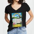 Women's Frutiger Aero Aesthetic Rainbow Glitch Art Women's Jersey Short Sleeve Deep V-Neck Tshirt Women's Frutiger Aero Aesthetic Rainbow Glitch Art Women's Jersey Short Sleeve Deep V-Neck Tshirt