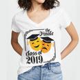 2020 Graduation Shirt Theater Drama Tshirt Senior Women's Jersey Short Sleeve Deep V-Neck Tshirt