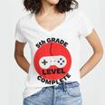 5th Grade Level Complete Gamer Graduation Women's Jersey Short Sleeve Deep V-Neck Tshirt