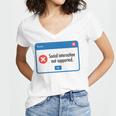 Anti Social Introvert Social Interaction Not Supported Women's Jersey Short Sleeve Deep V-Neck Tshirt Anti Social Introvert Social Interaction Not Supported Women's Jersey Short Sleeve Deep V-Neck Tshirt