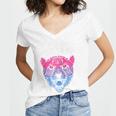 Bi Shy And Ready To Cry Bisexual Introvert Bi Pride Raglan Baseball Tee Women's Jersey Short Sleeve Deep V-Neck Tshirt Bi Shy And Ready To Cry Bisexual Introvert Bi Pride Raglan Baseball Tee Women's Jersey Short Sleeve Deep V-Neck Tshirt