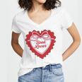Book Lover Women's Jersey Short Sleeve Deep V-Neck Tshirt