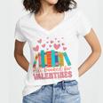 All Booked For Valentines Book Lover Valentine's Day Women's Jersey Short Sleeve Deep V-Neck Tshirt All Booked For Valentines Book Lover Valentine's Day Women's Jersey Short Sleeve Deep V-Neck Tshirt