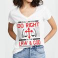 Christian Lawyer Attorney Law Student Graduation Exam Women's Jersey Short Sleeve Deep V-Neck Tshirt