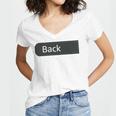 Class Of 2038 Pre-K -12th Grade Hand Prints Space Graduation Women's Jersey Short Sleeve Deep V-Neck Tshirt