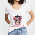 Classic I'm From The 1900s Retro Games Graduating Girl Premium Women's Jersey Short Sleeve Deep V-Neck Tshirt