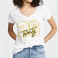 Criminal Justice Graduate Graduated Class Of 2026 Graduation Premium Women's Jersey Short Sleeve Deep V-Neck Tshirt