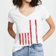Criminal Justice Major College Student Graduate Graduation Premium Women's Jersey Short Sleeve Deep V-Neck Tshirt