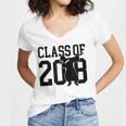 Dabbing Graduation Shirt Class Of 2018 Women's Jersey Short Sleeve Deep V-Neck Tshirt