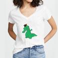 Dabbing Later Gator Graduation Class Of 2018 T-Shirt Women's Jersey Short Sleeve Deep V-Neck Tshirt