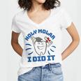 Dental Hygienist Graduation Dentist Dentistry Women's Jersey Short Sleeve Deep V-Neck Tshirt