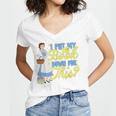 Disney Princess Belle I Put My Book Down For This Women's Jersey Short Sleeve Deep V-Neck Tshirt