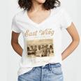 East Wing Never Forget American Vintage Nostalgia Premium Tri-Blend Women's Jersey Short Sleeve Deep V-Neck Tshirt East Wing Never Forget American Vintage Nostalgia Premium Tri-Blend Women's Jersey Short Sleeve Deep V-Neck Tshirt