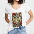 Elder Emo Floral Gothic Vintage Nostalgia Premium Tri-Blend Women's Jersey Short Sleeve Deep V-Neck Tshirt Elder Emo Floral Gothic Vintage Nostalgia Premium Tri-Blend Women's Jersey Short Sleeve Deep V-Neck Tshirt