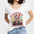Elder Emo Grandma Nana Be Patient With Me I'm From The 1900s Women's Jersey Short Sleeve Deep V-Neck Tshirt Elder Emo Grandma Nana Be Patient With Me I'm From The 1900s Women's Jersey Short Sleeve Deep V-Neck Tshirt
