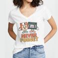 Never Forget Retro Old Technology Nostalgia Women's Jersey Short Sleeve Deep V-Neck Tshirt Never Forget Retro Old Technology Nostalgia Women's Jersey Short Sleeve Deep V-Neck Tshirt