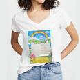 Frutiger Aero Aesthetic Rainbow Glitch Art Women's Jersey Short Sleeve Deep V-Neck Tshirt Frutiger Aero Aesthetic Rainbow Glitch Art Women's Jersey Short Sleeve Deep V-Neck Tshirt