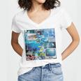 Frutiger Aero Retro Vibes Women's Jersey Short Sleeve Deep V-Neck Tshirt Frutiger Aero Retro Vibes Women's Jersey Short Sleeve Deep V-Neck Tshirt