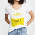 Go Away I'm Introverting Antisocial Shy Introvert Women's Jersey Short Sleeve Deep V-Neck Tshirt