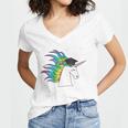 Graduation Unicorn Shirt She Believed Did School 2017 Women's Jersey Short Sleeve Deep V-Neck Tshirt