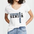 Hockey Senior Night Hockey Senior 2025 Graduation 32 Women's Jersey Short Sleeve Deep V-Neck Tshirt