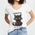 Humor Provocateur Sarcasm Closes The Silence Introvert Chat Women's Jersey Short Sleeve Deep V-Neck Tshirt Humor Provocateur Sarcasm Closes The Silence Introvert Chat Women's Jersey Short Sleeve Deep V-Neck Tshirt