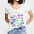 I'm A Toddler I Have No Ideas Retro Vintage 90s Nostalgia Women's Jersey Short Sleeve Deep V-Neck Tshirt