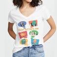 Introvert Anti People Antisocial Social Media Meme Lovers Women's Jersey Short Sleeve Deep V-Neck Tshirt
