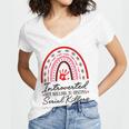 Introverted But Willing To Discuss Serial Killers True Crime Women's Jersey Short Sleeve Deep V-Neck Tshirt Introverted But Willing To Discuss Serial Killers True Crime Women's Jersey Short Sleeve Deep V-Neck Tshirt