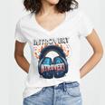 Introvert's Best Friend Noise-Canceling Headphones Women's Jersey Short Sleeve Deep V-Neck Tshirt Introvert's Best Friend Noise-Canceling Headphones Women's Jersey Short Sleeve Deep V-Neck Tshirt