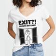 Irony Sarcasm Introvert Dry Humor Cartoon Comic Geek Nerd Women's Jersey Short Sleeve Deep V-Neck Tshirt Irony Sarcasm Introvert Dry Humor Cartoon Comic Geek Nerd Women's Jersey Short Sleeve Deep V-Neck Tshirt
