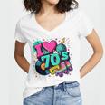 I Love The 70s Retro Cassette Roller Vinyl Disco Nostalgia Women's Jersey Short Sleeve Deep V-Neck Tshirt I Love The 70s Retro Cassette Roller Vinyl Disco Nostalgia Women's Jersey Short Sleeve Deep V-Neck Tshirt