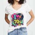 I Love The 70s Vintage Cassette Roller Vinyl Nostalgia 70s Premium Tri-Blend Women's Jersey Short Sleeve Deep V-Neck Tshirt I Love The 70s Vintage Cassette Roller Vinyl Nostalgia 70s Premium Tri-Blend Women's Jersey Short Sleeve Deep V-Neck Tshirt