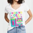 I Have No Idea What This Is Retro 70's 80's 90's Nostalgia Premium Tri-Blend Women's Jersey Short Sleeve Deep V-Neck Tshirt