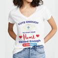 Nurse Tshirt Graduation Nursing School Birthday Women's Jersey Short Sleeve Deep V-Neck Tshirt