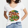 Be Patient With Me I'm From The 1900s Millennial Gen X Premium Women's Jersey Short Sleeve Deep V-Neck Tshirt