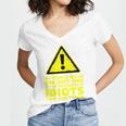 My People Skills Are Just Fine Sarcastic Introvert Premium Tri-Blend Women's Jersey Short Sleeve Deep V-Neck Tshirt