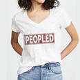All Peopled Out Introvert Joke Sarcastic Quote Premium Tri-Blend Women's Jersey Short Sleeve Deep V-Neck Tshirt All Peopled Out Introvert Joke Sarcastic Quote Premium Tri-Blend Women's Jersey Short Sleeve Deep V-Neck Tshirt