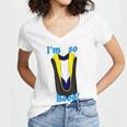 PhD Hood Graduation Shirt Doctorate Degree Doctoral Women's Jersey Short Sleeve Deep V-Neck Tshirt