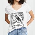 Please Chew Quieter Introvert Nature Bird Lover Women's Jersey Short Sleeve Deep V-Neck Tshirt Please Chew Quieter Introvert Nature Bird Lover Women's Jersey Short Sleeve Deep V-Neck Tshirt
