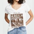 Please Be Patient With Me I'm From The 1900s Country Girl Women's Jersey Short Sleeve Deep V-Neck Tshirt