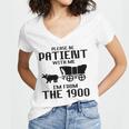Please Be Patient With Me I'm From The 1900s Husband Joke Women's Jersey Short Sleeve Deep V-Neck Tshirt