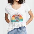 Please Be Patient With Me I'm From The 1900s Kawaii Premium Tri-Blend Women's Jersey Short Sleeve Deep V-Neck Tshirt
