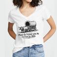 Please Be Patient With Me I'm From The 1900s Oxen And Wagon Premium Women's Jersey Short Sleeve Deep V-Neck Tshirt Please Be Patient With Me I'm From The 1900s Oxen And Wagon Premium Women's Jersey Short Sleeve Deep V-Neck Tshirt