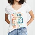 Please Be Patient With Me I'm From The 1900s Retro 90s Dad Women's Jersey Short Sleeve Deep V-Neck Tshirt