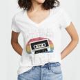 Please Be Patient With Me I'm From The 1900s Retro 90s Women's Jersey Short Sleeve Deep V-Neck Tshirt Please Be Patient With Me I'm From The 1900s Retro 90s Women's Jersey Short Sleeve Deep V-Neck Tshirt