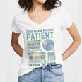 Please Be Patient With Me I'm From The 1900s Retro Vintage Premium Women's Jersey Short Sleeve Deep V-Neck Tshirt