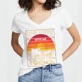 Please Be Patient I'm From The 1900s Sunset Vintage Wagon Premium Women's Jersey Short Sleeve Deep V-Neck Tshirt