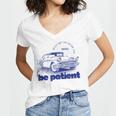 Please Be Patient With Me I'm From The 1900s Vintage Car Women's Jersey Short Sleeve Deep V-Neck Tshirt