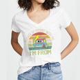 Please Be Patient With Me I'm From The 1900s Vintage Cassett Women's Jersey Short Sleeve Deep V-Neck Tshirt